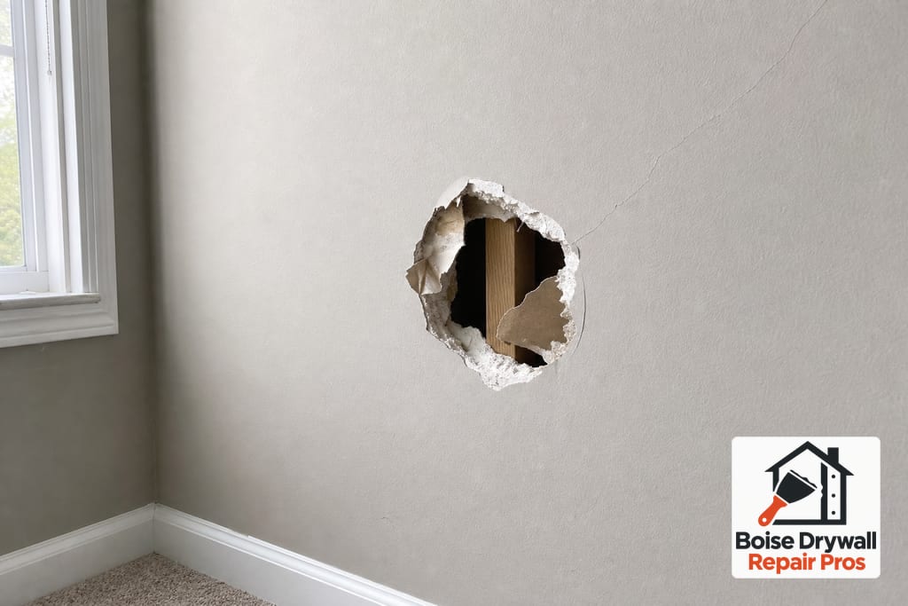 Drywall Hole and Crack Patching photo