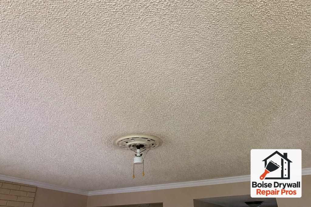 Popcorn Ceiling Removal And Re-Texture photo
